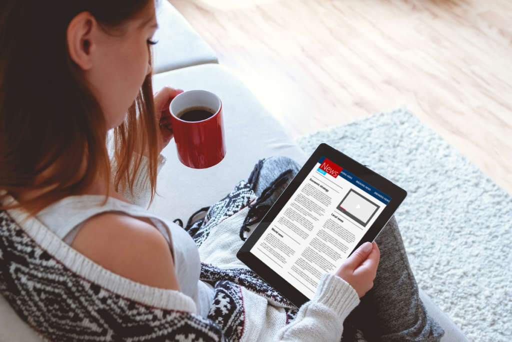 configurações para tablets para leitura